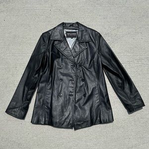 Wilsons Black Leather Jacket Men’s Large